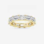 GWA013 - product video for 5 ctw East-West Emerald Lab Grown Diamond Eternity Band - 3.8mm Width
