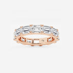 GWA013 - product video for 5 ctw East-West Emerald Lab Grown Diamond Eternity Band - 3.8mm Width