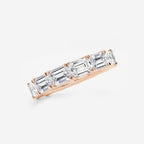 GWA013 - Additional Image 1 for  5 ctw East-West Emerald Lab Grown Diamond Eternity Band - 3.8mm Width