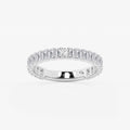 GWA014 - 1 1/2 ctw Emerald Lab Grown Diamond Three Quarter Eternity Wedding Band