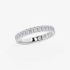 GWA014 - Additional Image 1 for  1 1/2 ctw Emerald Lab Grown Diamond Three Quarter Eternity Wedding Band