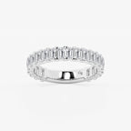 GWA014 - product video for 2 ctw Emerald Lab Grown Diamond Three Quarter Eternity Wedding Band