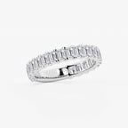 GWA014 - Additional Image 1 for  2 ctw Emerald Lab Grown Diamond Three Quarter Eternity Wedding Band