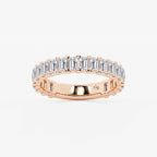 GWA014 - product video for 2 ctw Emerald Lab Grown Diamond Three Quarter Eternity Wedding Band