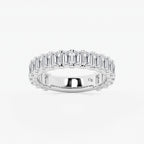 GWA014 - product video for 3 ctw Emerald Lab Grown Diamond Three Quarter Eternity Wedding Band