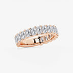 GWA014 - Additional Image 1 for  3 ctw Emerald Lab Grown Diamond Three Quarter Eternity Wedding Band