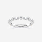 GWA016 - product video for 5/8 ctw Round and Marquise Lab Grown Diamond Floating Wedding Band