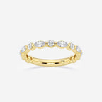 GWA016 - product video for 5/8 ctw Round and Marquise Lab Grown Diamond Floating Wedding Band