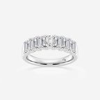 GWA018 - 2 ctw Emerald Lab Grown Diamond Seven-Stone Anniversary Band