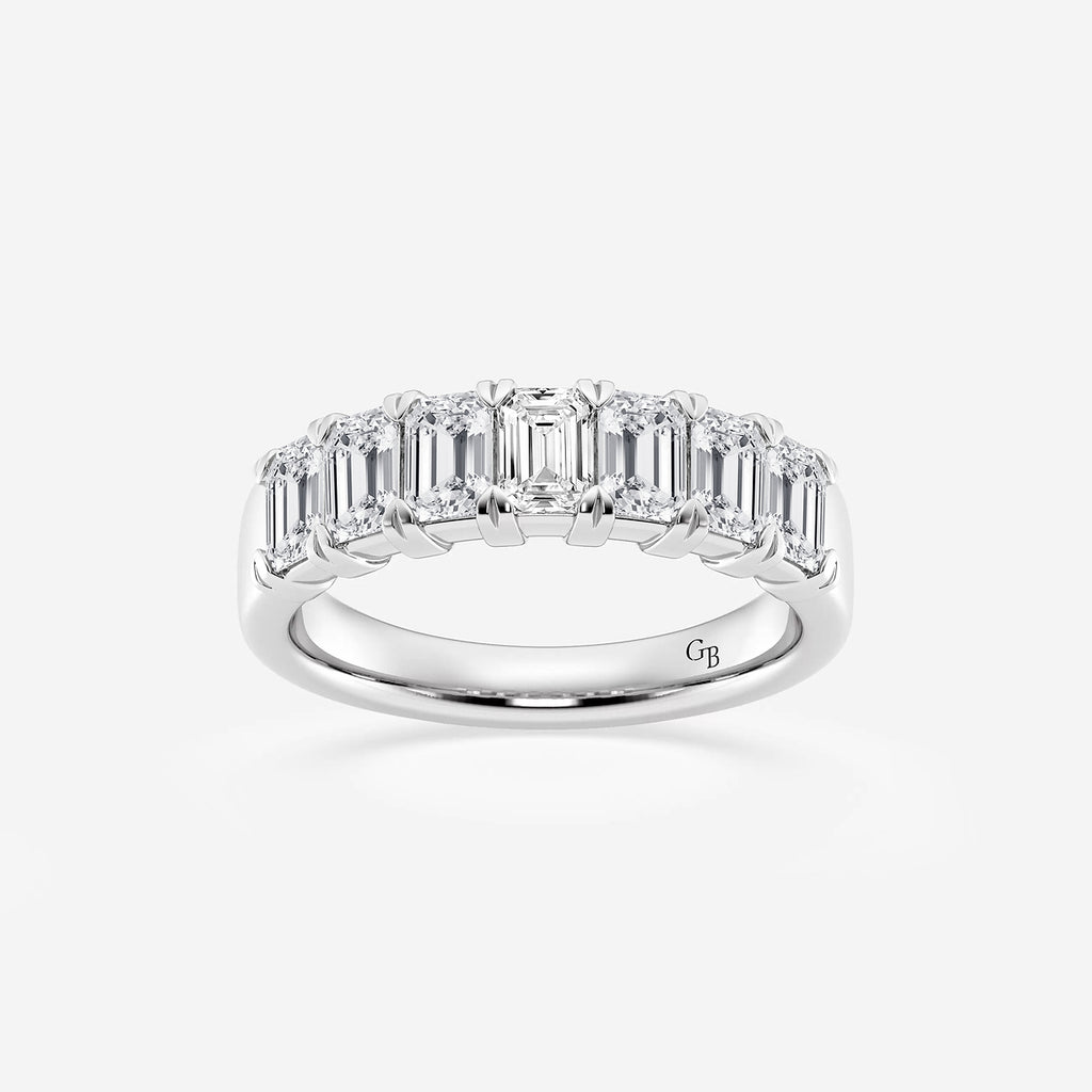 GWA018 - product video for 2 ctw Emerald Lab Grown Diamond Seven-Stone Anniversary Band