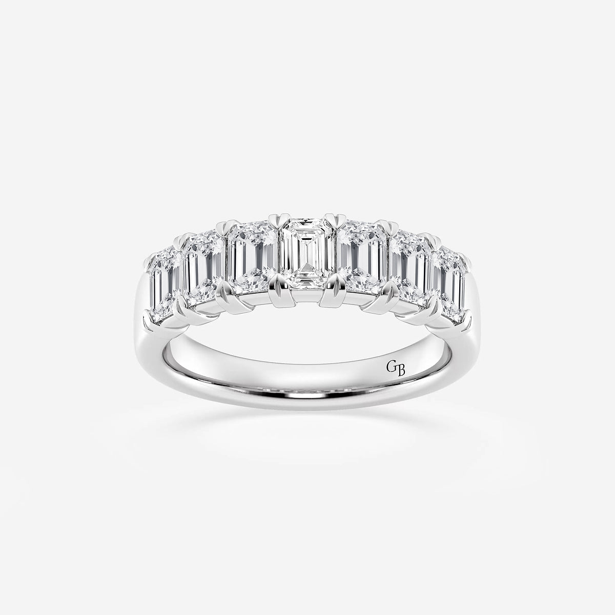 GWA018 - product video for 2 ctw Emerald Lab Grown Diamond Seven-Stone Anniversary Band
