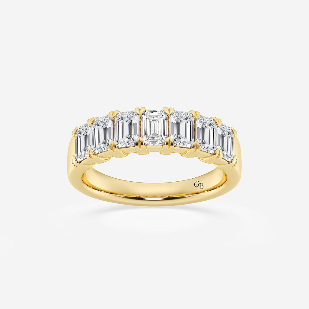 GWA018 - product video for 2 ctw Emerald Lab Grown Diamond Seven-Stone Anniversary Band