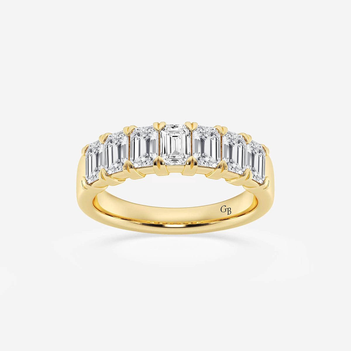GWA018 - product video for 2 ctw Emerald Lab Grown Diamond Seven-Stone Anniversary Band