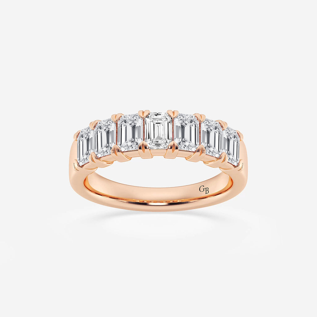 GWA018 - product video for 2 ctw Emerald Lab Grown Diamond Seven-Stone Anniversary Band