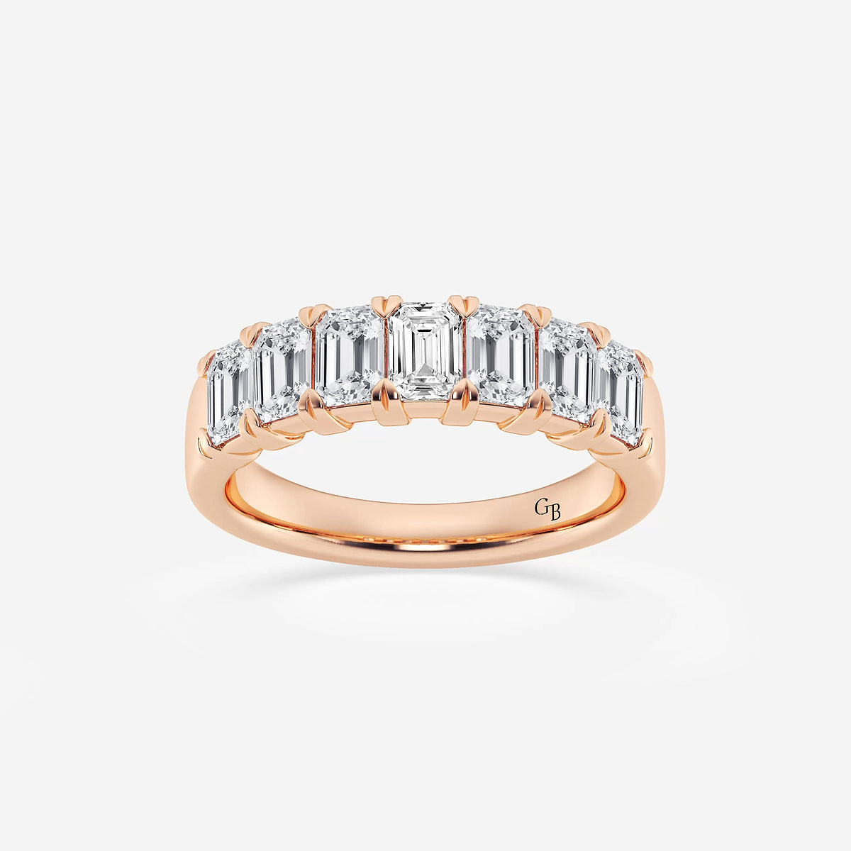 GWA018 - product video for 2 ctw Emerald Lab Grown Diamond Seven-Stone Anniversary Band