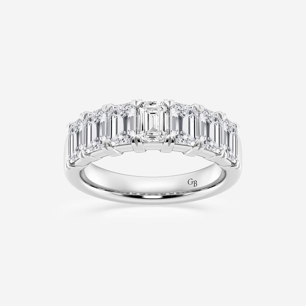 GWA018 - product video for 3 ctw Emerald Lab Grown Diamond Seven-Stone Anniversary Band