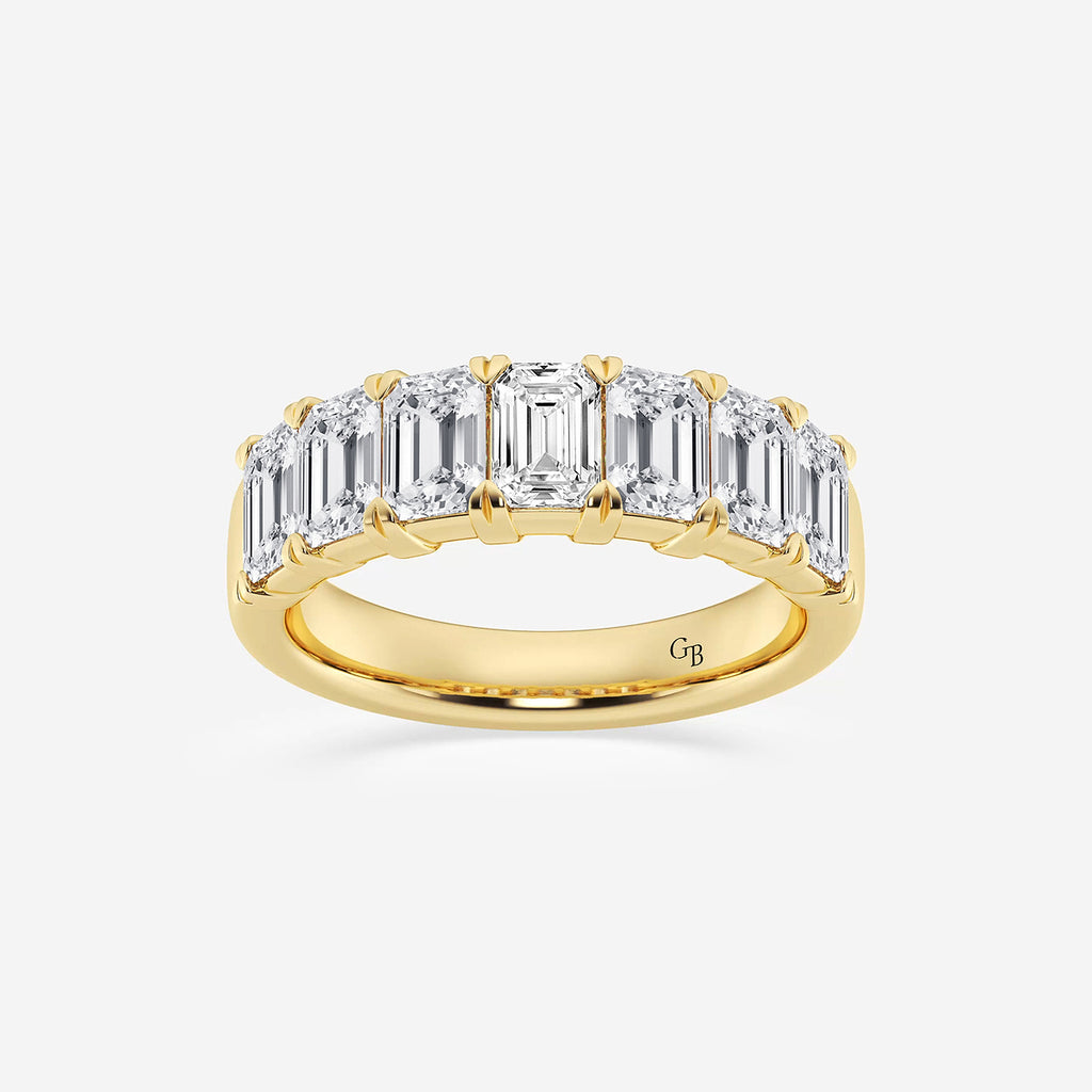 GWA018 - product video for 3 ctw Emerald Lab Grown Diamond Seven-Stone Anniversary Band