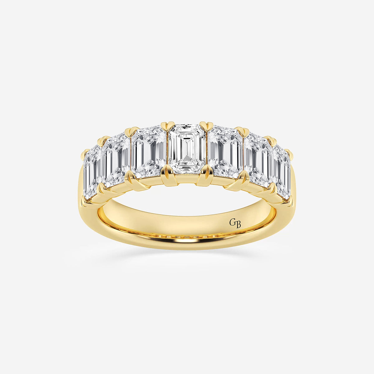 GWA018 - product video for 3 ctw Emerald Lab Grown Diamond Seven-Stone Anniversary Band