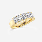 GWA018 - Additional Image 1 for  3 ctw Emerald Lab Grown Diamond Seven-Stone Anniversary Band