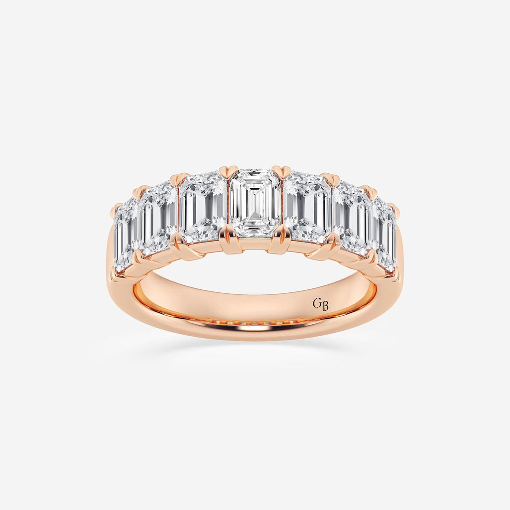 GWA018 - product video for 3 ctw Emerald Lab Grown Diamond Seven-Stone Anniversary Band