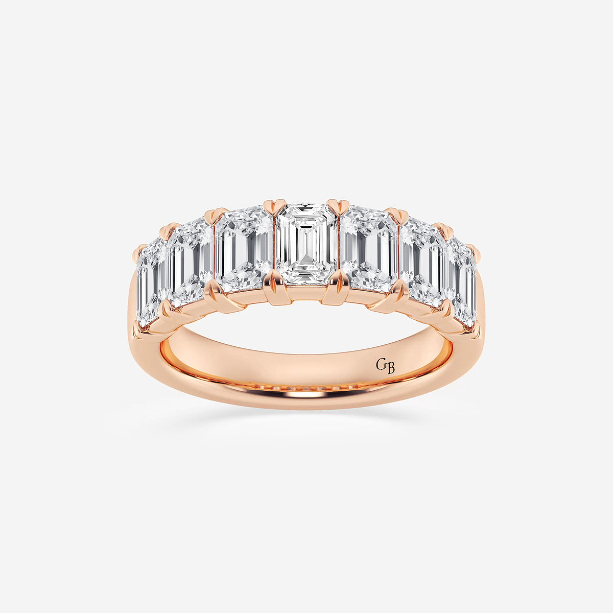GWA018 - product video for 3 ctw Emerald Lab Grown Diamond Seven-Stone Anniversary Band