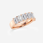 GWA018 - Additional Image 1 for  3 ctw Emerald Lab Grown Diamond Seven-Stone Anniversary Band