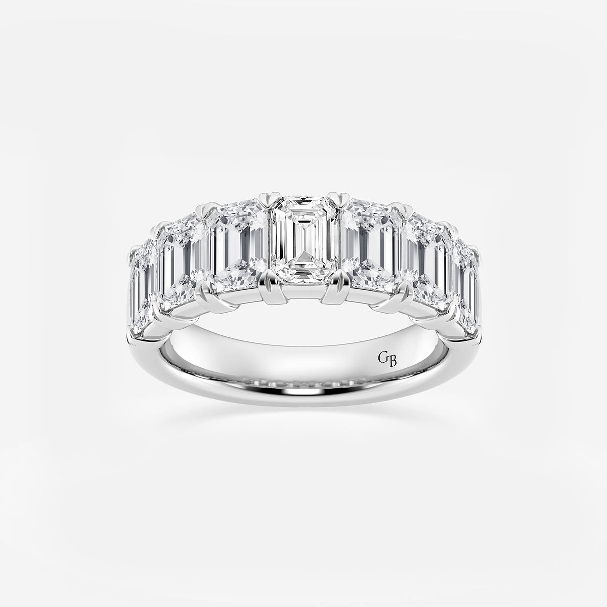 GWA018 - product video for 4 ctw Emerald Lab Grown Diamond Seven-Stone Anniversary Band