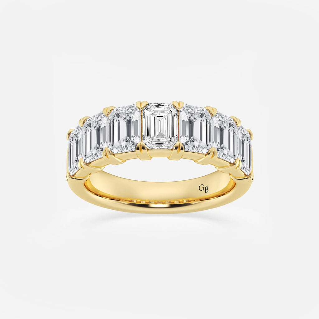 GWA018 - product video for 4 ctw Emerald Lab Grown Diamond Seven-Stone Anniversary Band