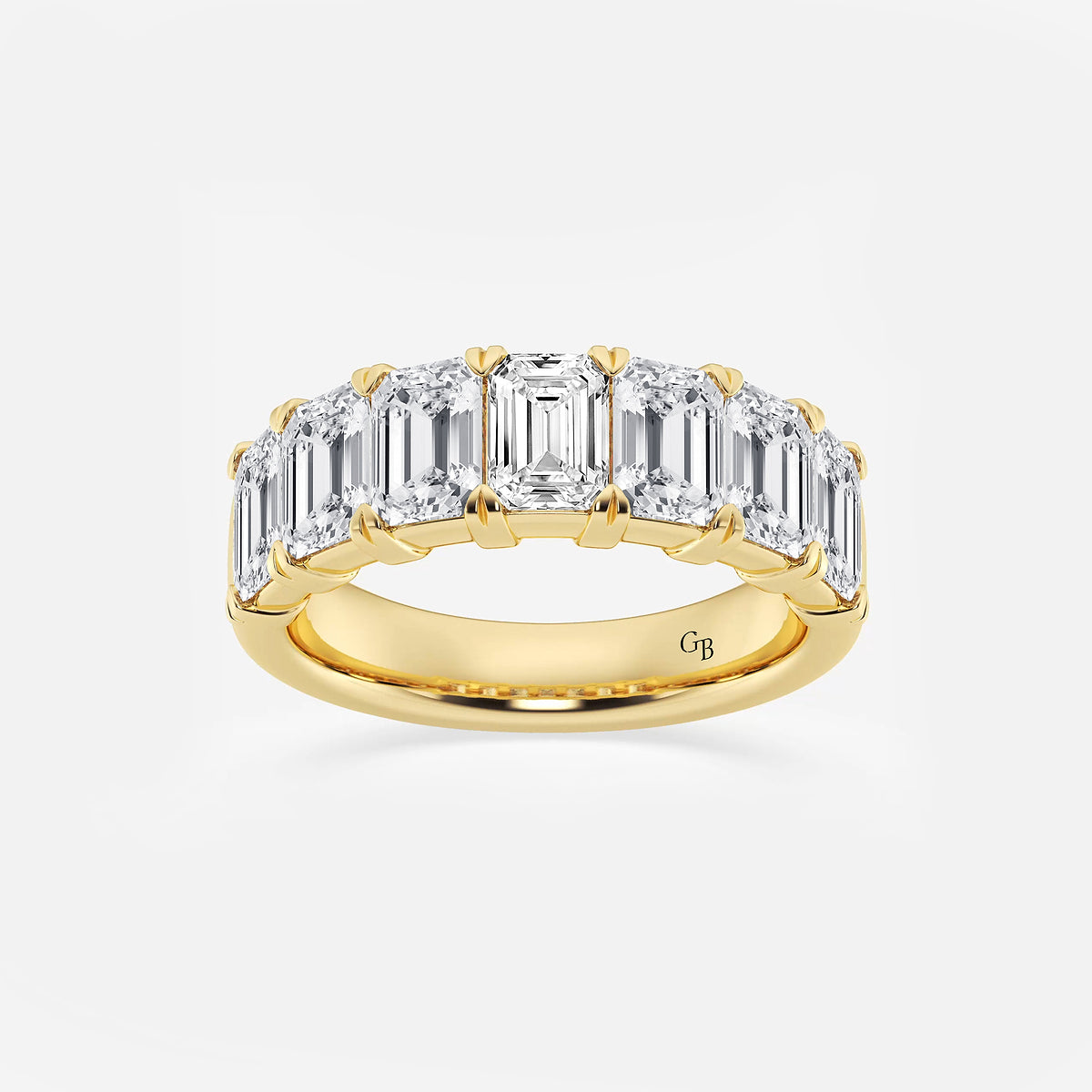 GWA018 - product video for 4 ctw Emerald Lab Grown Diamond Seven-Stone Anniversary Band