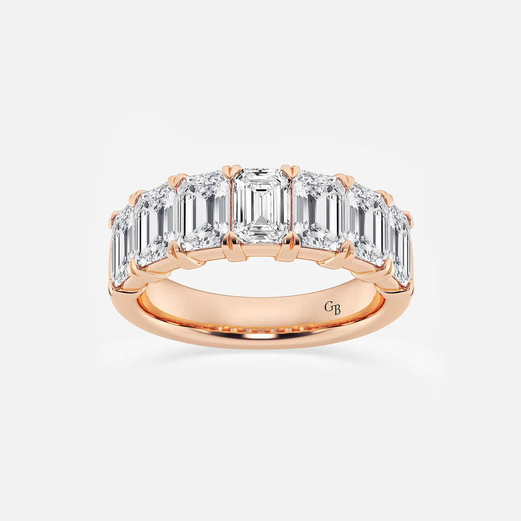 GWA018 - product video for 4 ctw Emerald Lab Grown Diamond Seven-Stone Anniversary Band