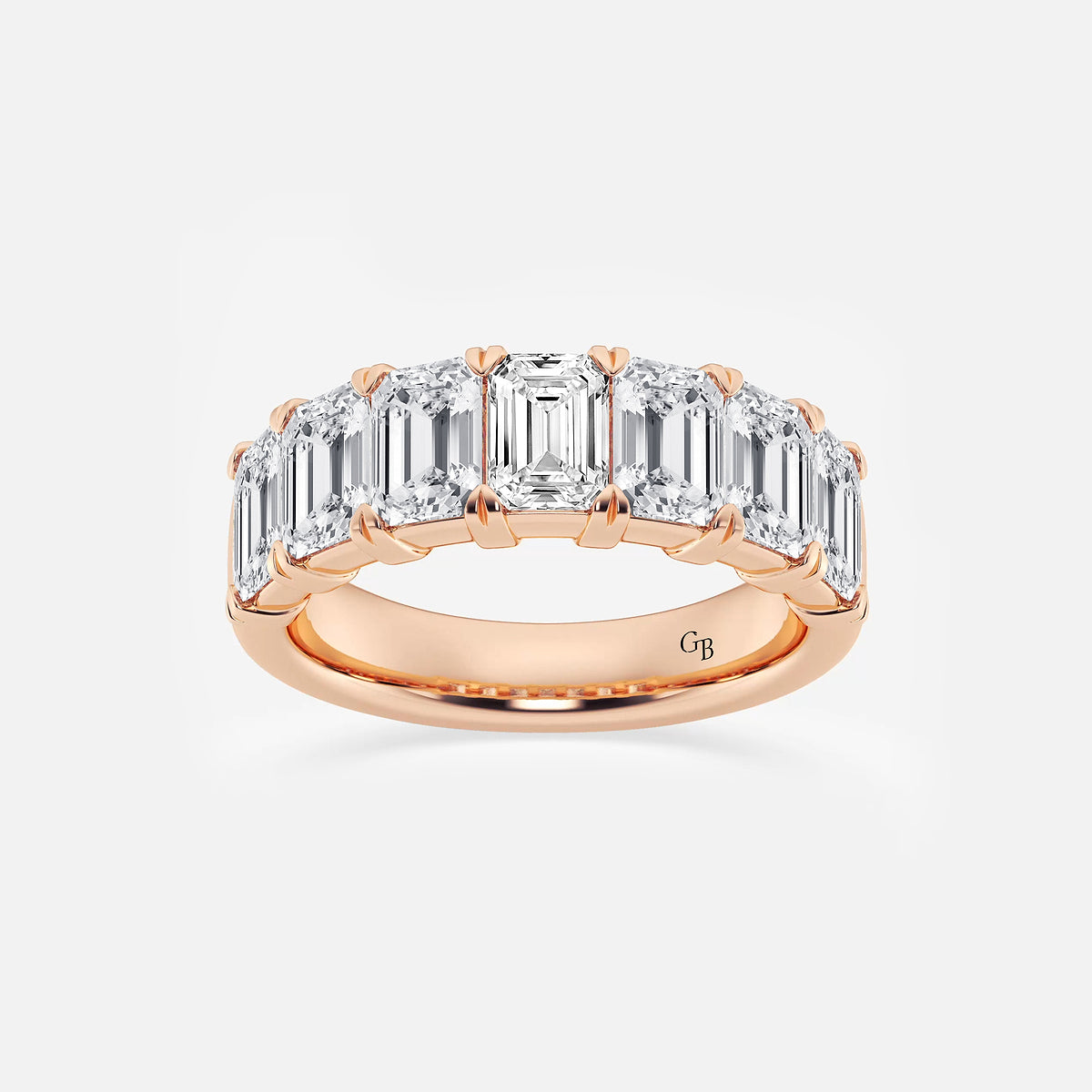 GWA018 - product video for 4 ctw Emerald Lab Grown Diamond Seven-Stone Anniversary Band