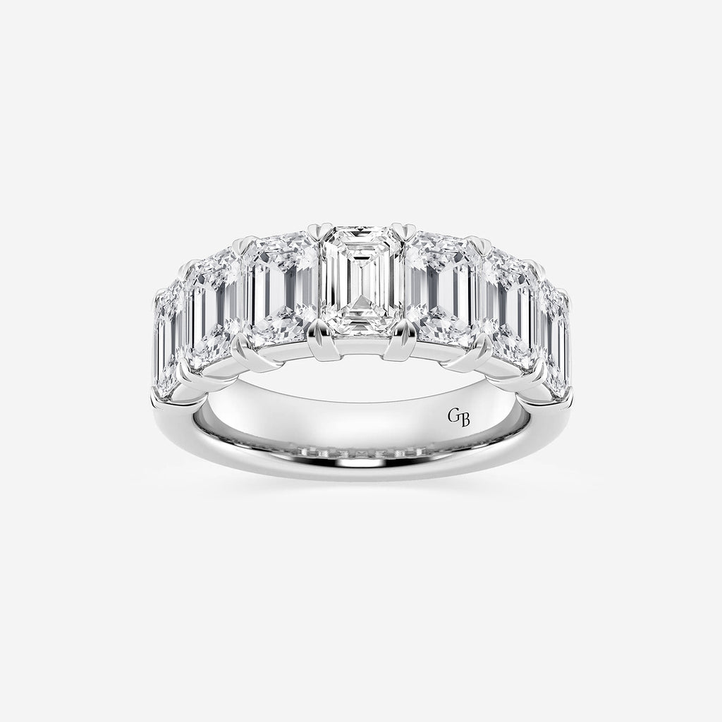 GWA018 - product video for 5 ctw Emerald Lab Grown Diamond Seven-Stone Anniversary Band