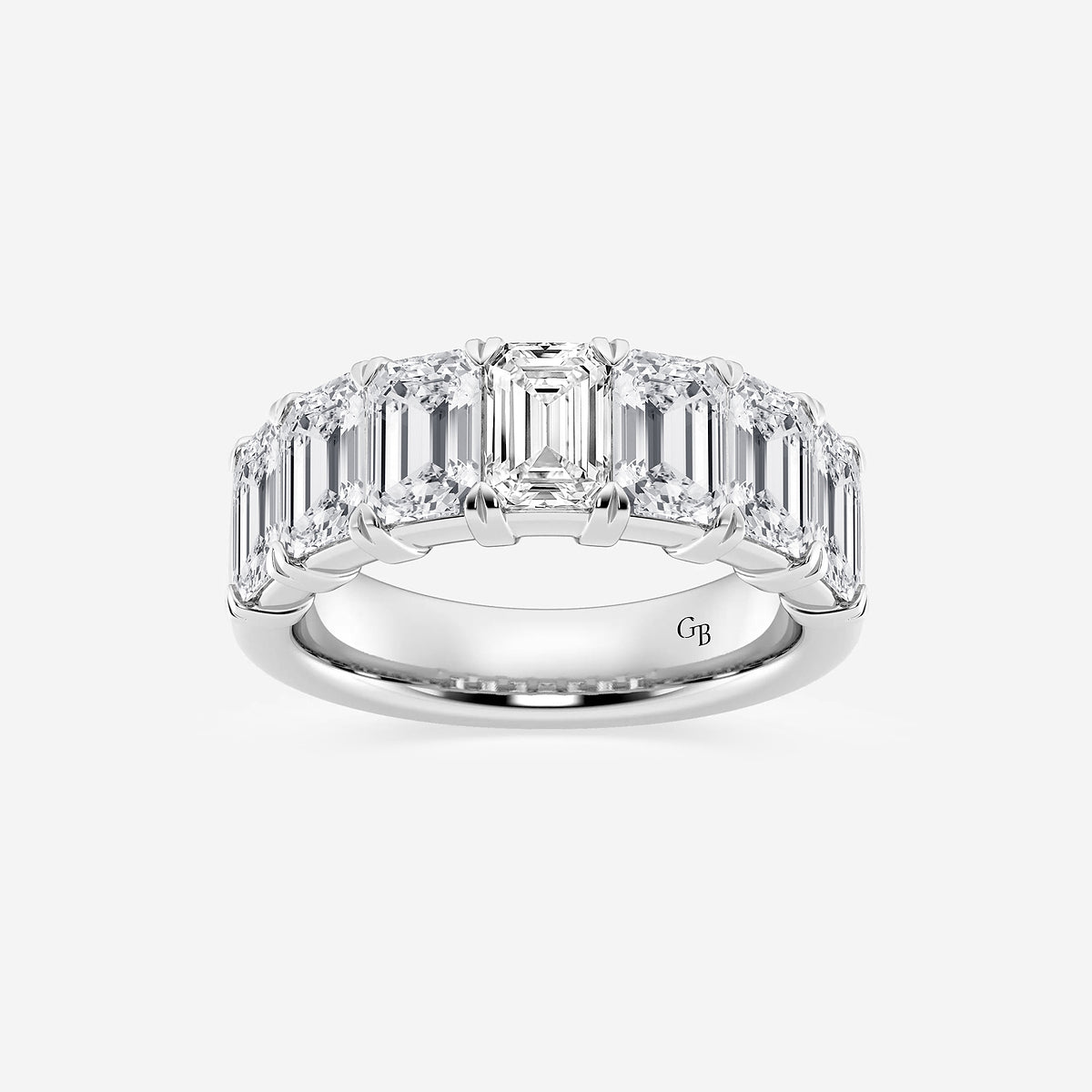 GWA018 - product video for 5 ctw Emerald Lab Grown Diamond Seven-Stone Anniversary Band
