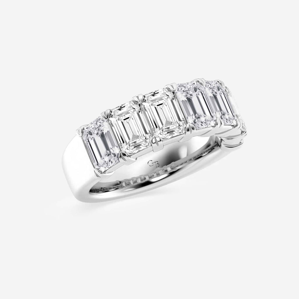 GWA018 - Additional Image 1 for  5 ctw Emerald Lab Grown Diamond Seven-Stone Anniversary Band