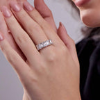 GWA018 - 5 ctw Emerald Lab Grown Diamond Seven-Stone Anniversary Band