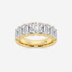 GWA018 - 5 ctw Emerald Lab Grown Diamond Seven-Stone Anniversary Band