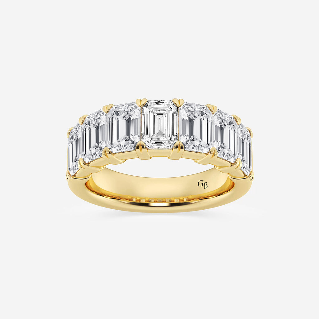 GWA018 - product video for 5 ctw Emerald Lab Grown Diamond Seven-Stone Anniversary Band