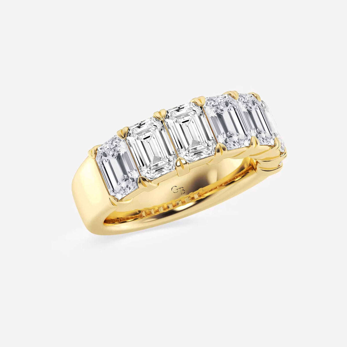 GWA018 - Additional Image 1 for  5 ctw Emerald Lab Grown Diamond Seven-Stone Anniversary Band