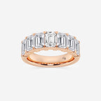 GWA018 - 5 ctw Emerald Lab Grown Diamond Seven-Stone Anniversary Band