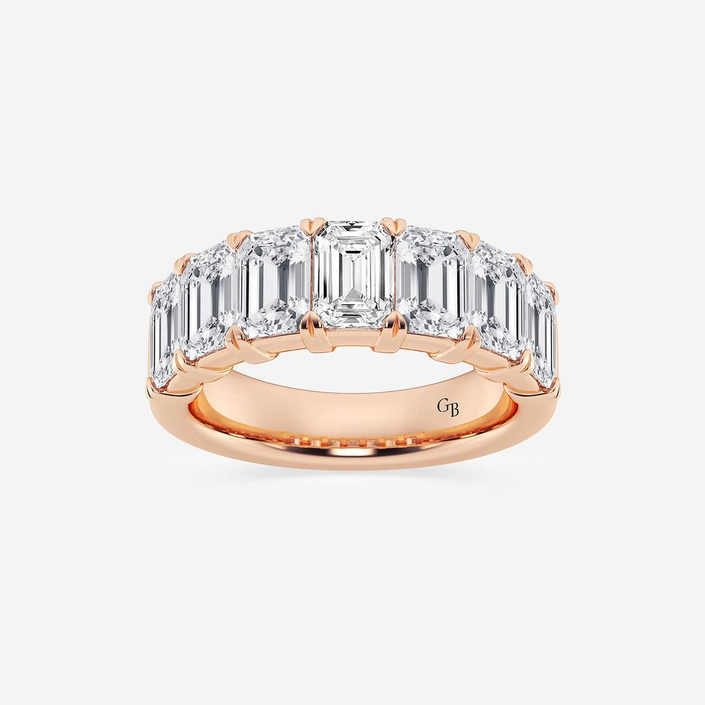 GWA018 - product video for 5 ctw Emerald Lab Grown Diamond Seven-Stone Anniversary Band