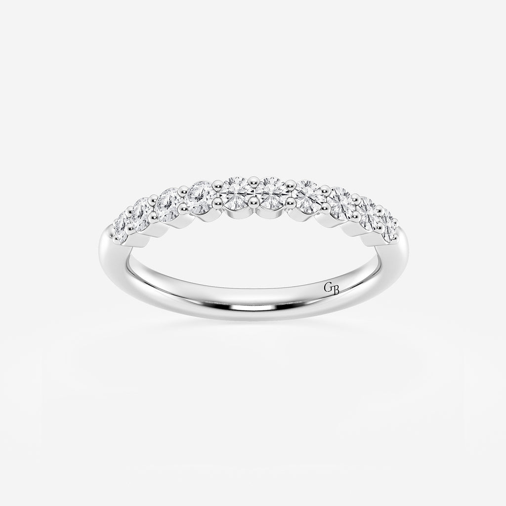 GWA019 - product video for 1/2 ctw Round Lab Grown Diamond Prong Set Wedding Band