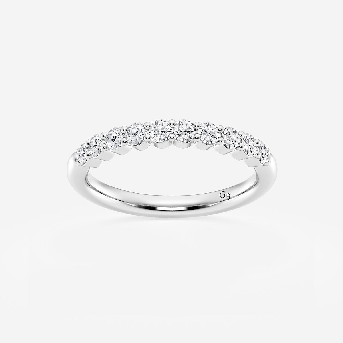GWA019 - product video for 1/2 ctw Round Lab Grown Diamond Prong Set Wedding Band