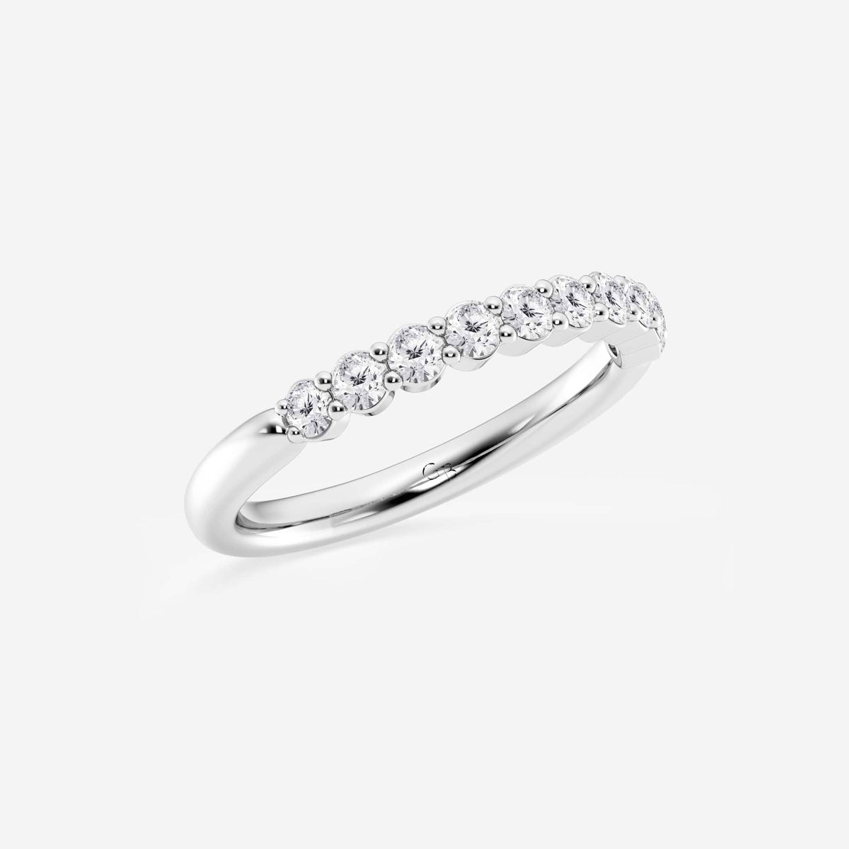 GWA019 - Additional Image 1 for  1/2 ctw Round Lab Grown Diamond Prong Set Wedding Band