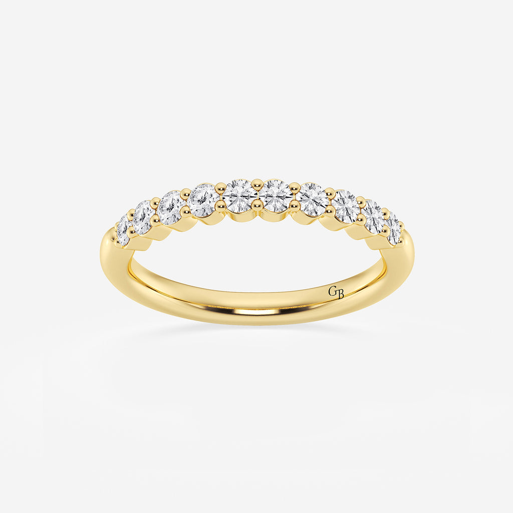 GWA019 - product video for 1/2 ctw Round Lab Grown Diamond Prong Set Wedding Band