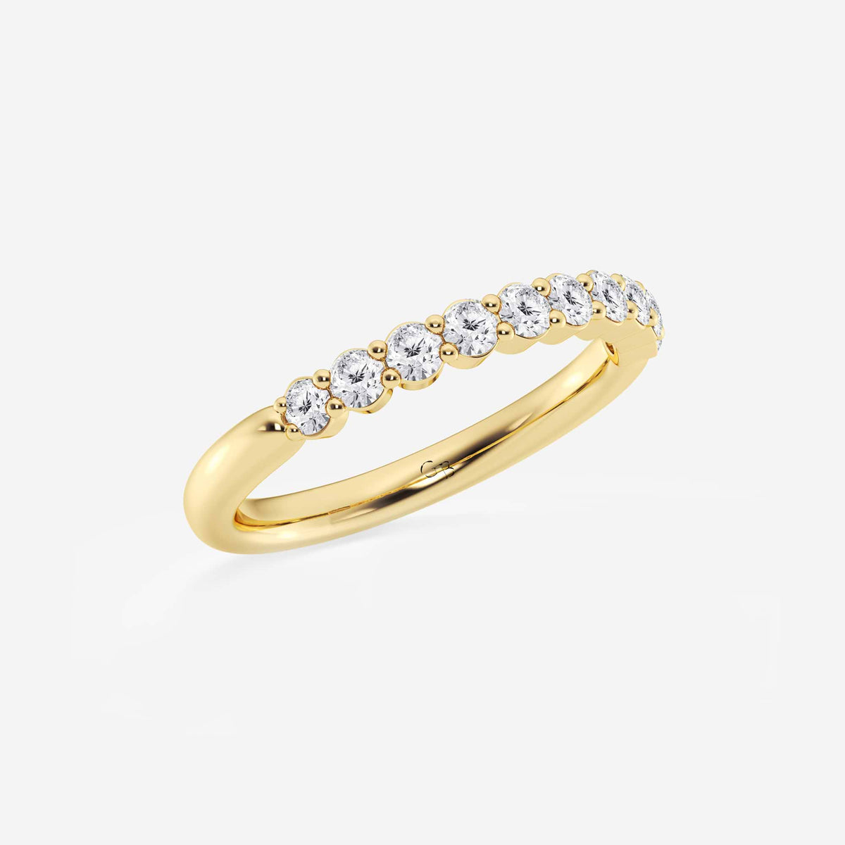 GWA019 - Additional Image 1 for  1/2 ctw Round Lab Grown Diamond Prong Set Wedding Band