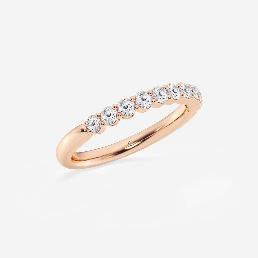 GWA019 - Additional Image 1 for  1/2 ctw Round Lab Grown Diamond Prong Set Wedding Band