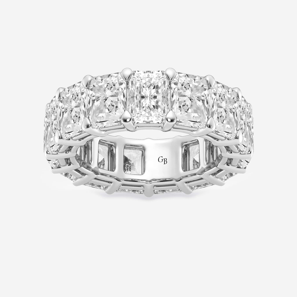 GWA020 - 10 ctw Radiant Lab Grown Diamond Eternity Band