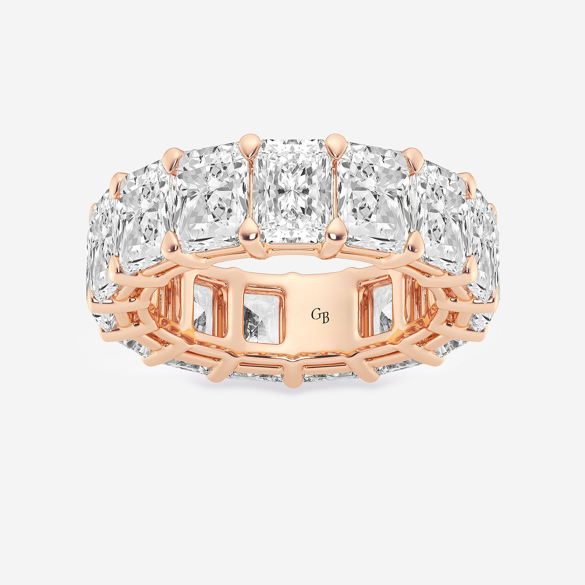 GWA020 - product video for 10 ctw Radiant Lab Grown Diamond Eternity Band