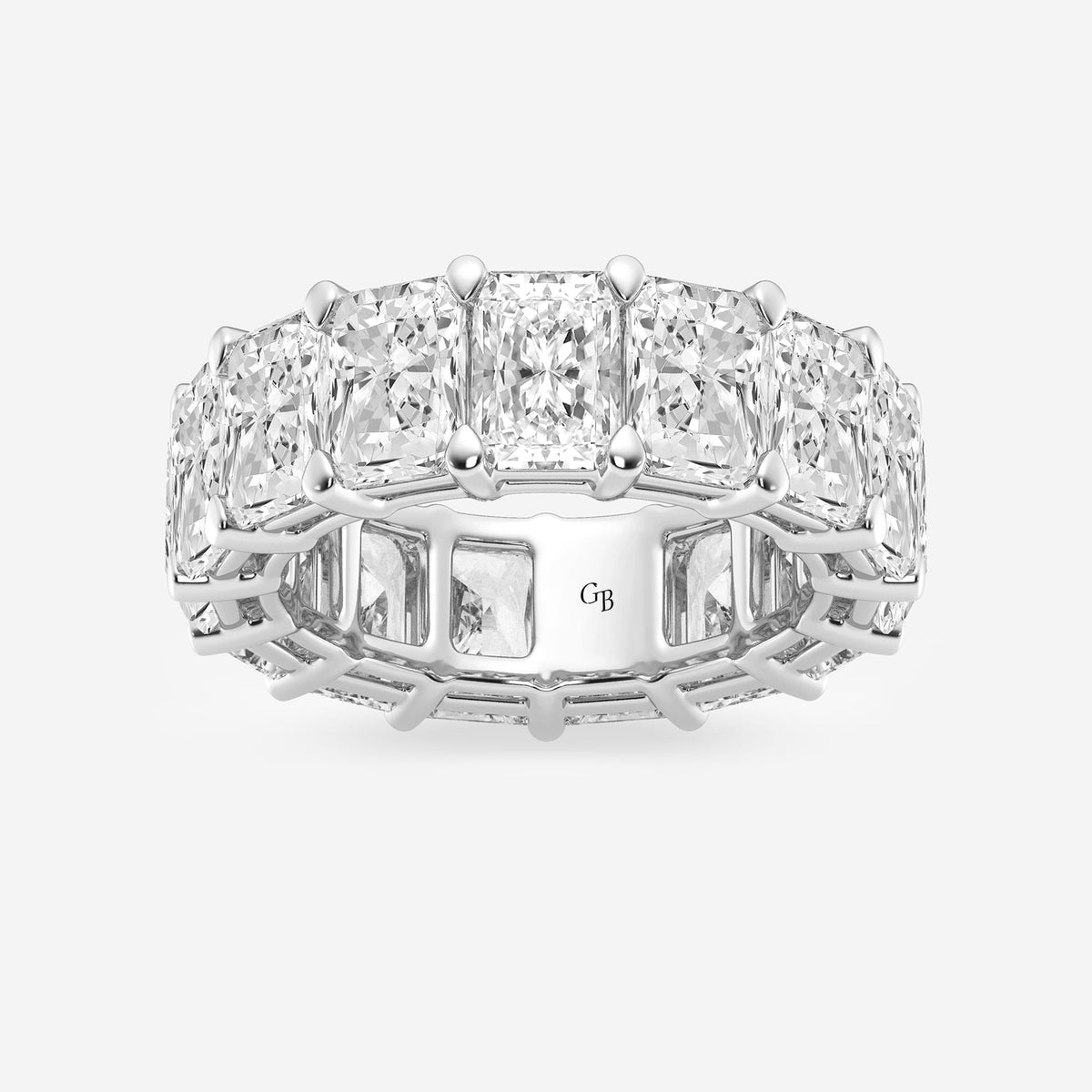 GWA020 - 12 ctw Radiant Lab Grown Diamond Eternity Band