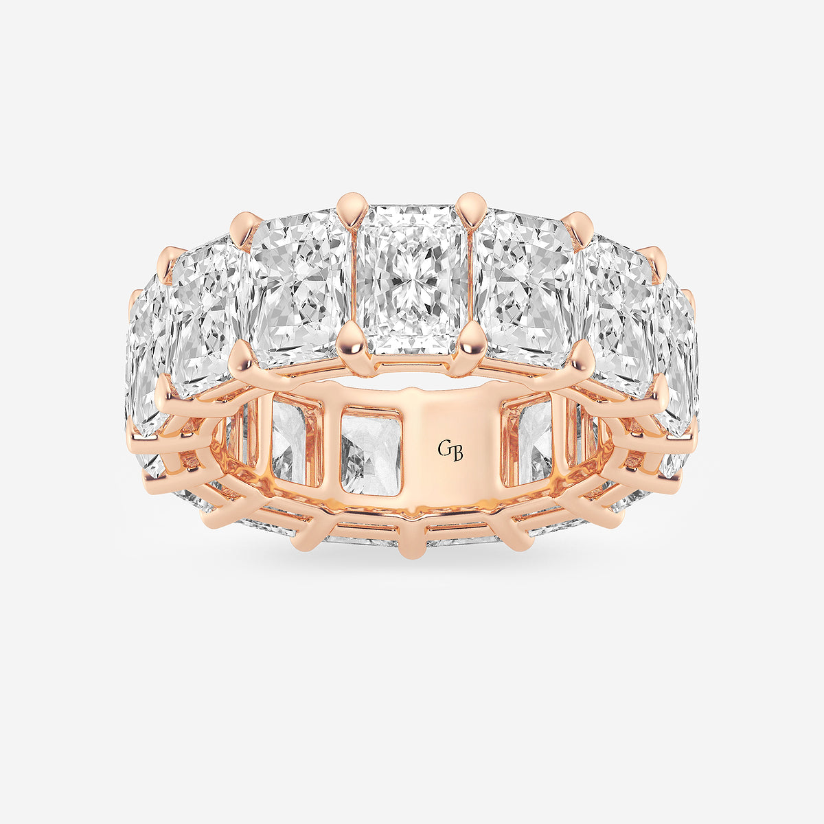 GWA020 - product video for 12 ctw Radiant Lab Grown Diamond Eternity Band